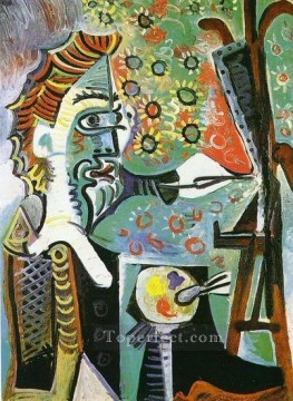 Pablo Picasso Painting - El pintor III 1963 cubismo Pablo Picasso